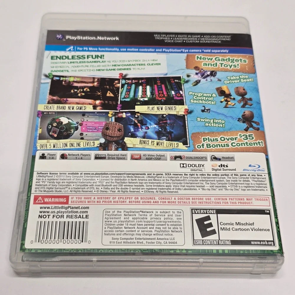 LittleBigPlanet 2 Special‎ Edition PS3 Complete CIB PlayStation Move